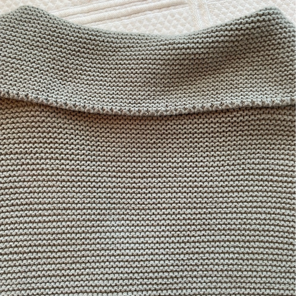 Sincerely Jules Long Sleeve Collar Crop Sweater Sage Green XS - Picture 6 of 10
